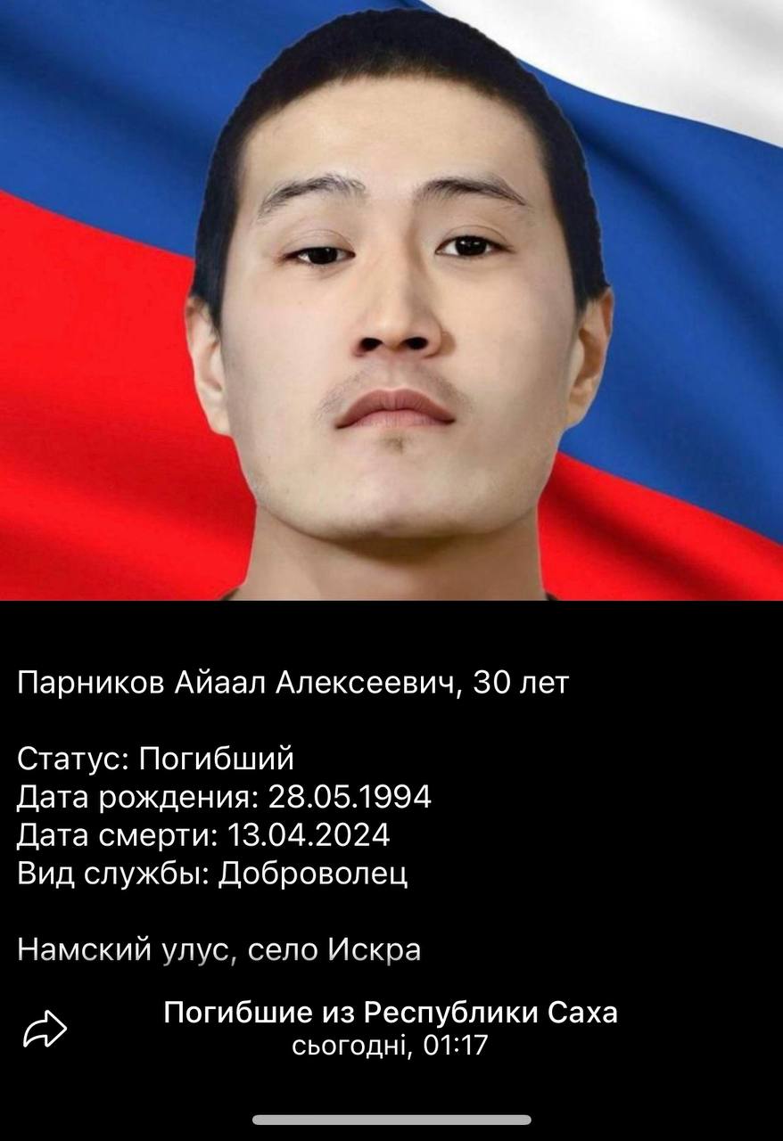Парников Айаал Алексеевич