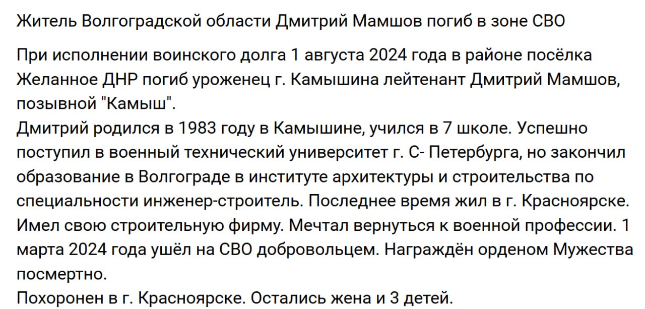 Мамшов Дмитрий