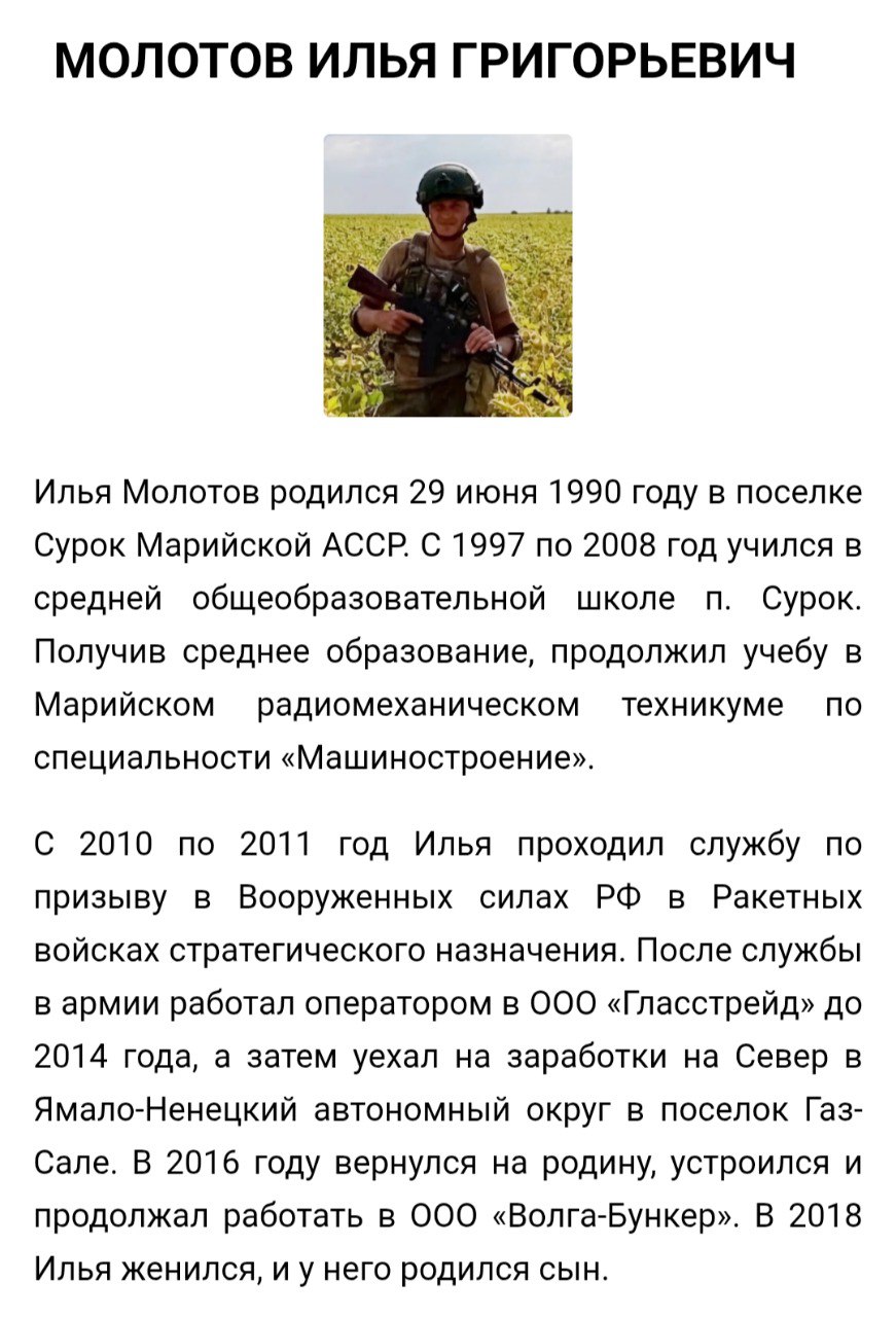 Молотов Илья Григорьевич