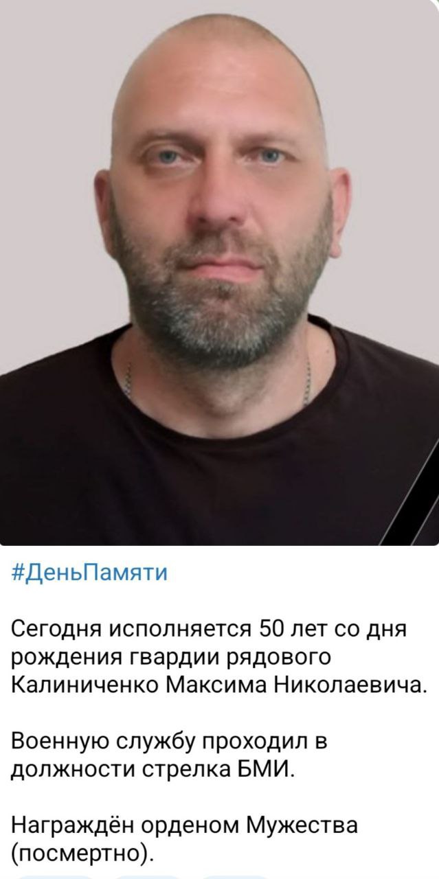 Калиниченко Максим Николаевич
