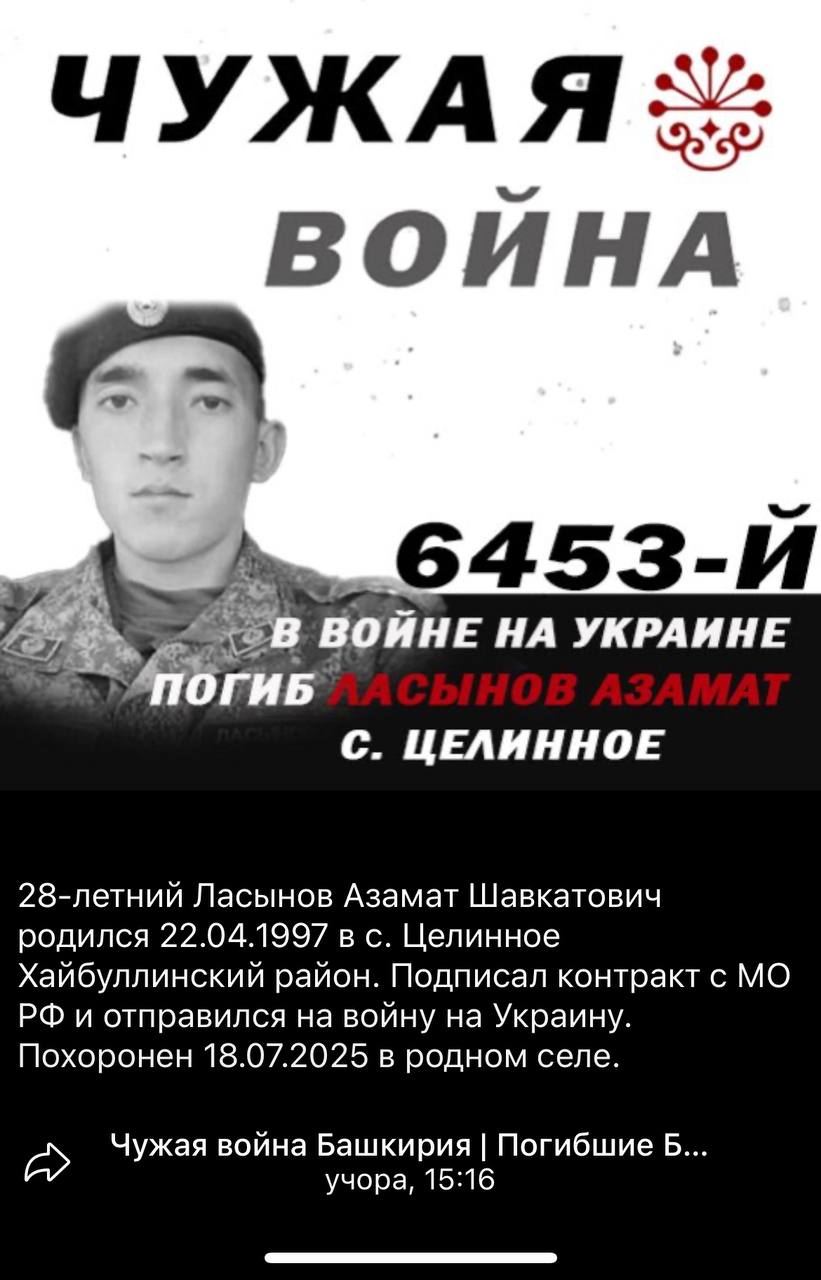 Ласынов Азамат Шавкатович