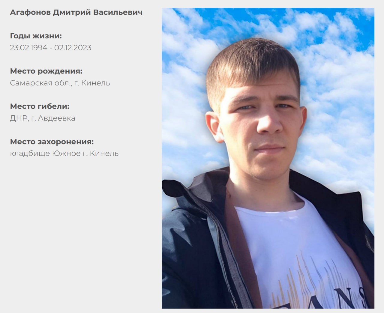 Агафонов Дмитрий Васильевич
