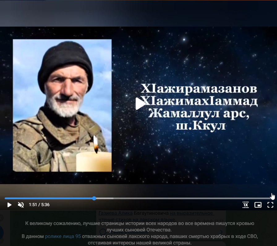 Гаджирамазанов Гаджимагомед Жамалулович