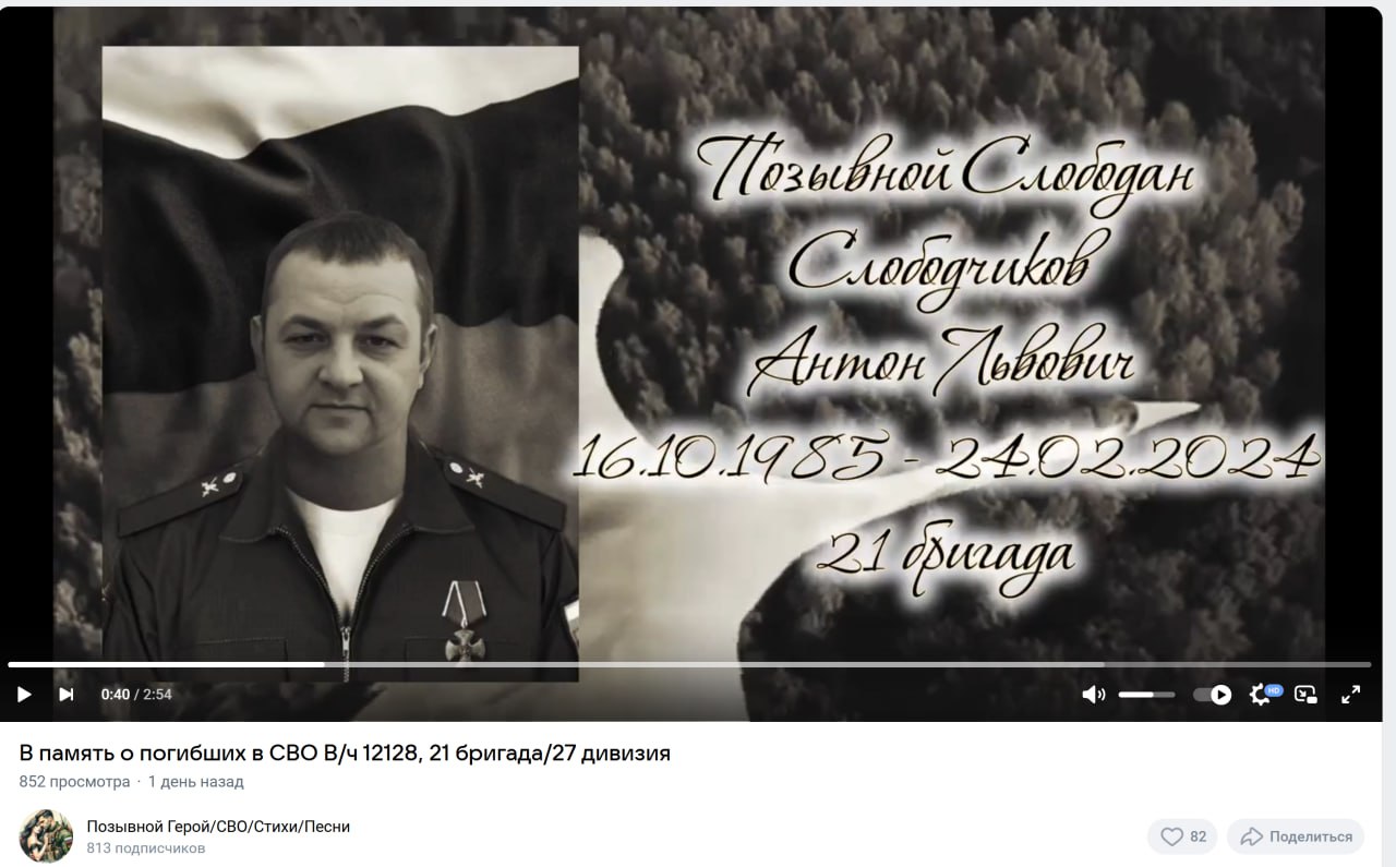 Слободчиков Антон Львович