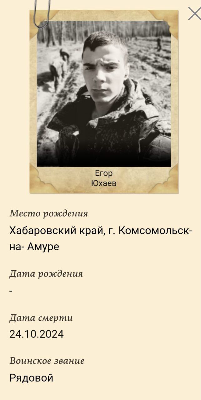 Юхаев Егор Сергеевич