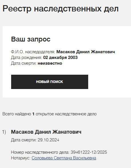 Масаков Данил Жанатович