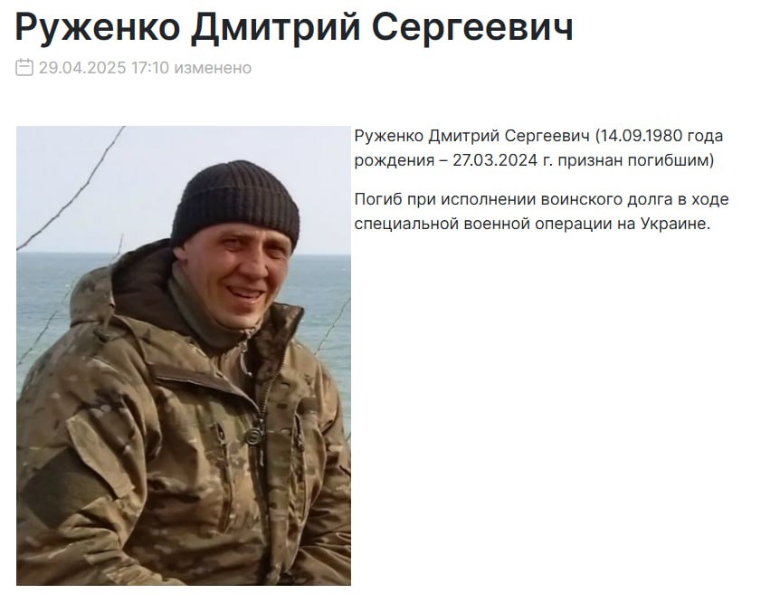 Руженко Дмитрий Сергеевич