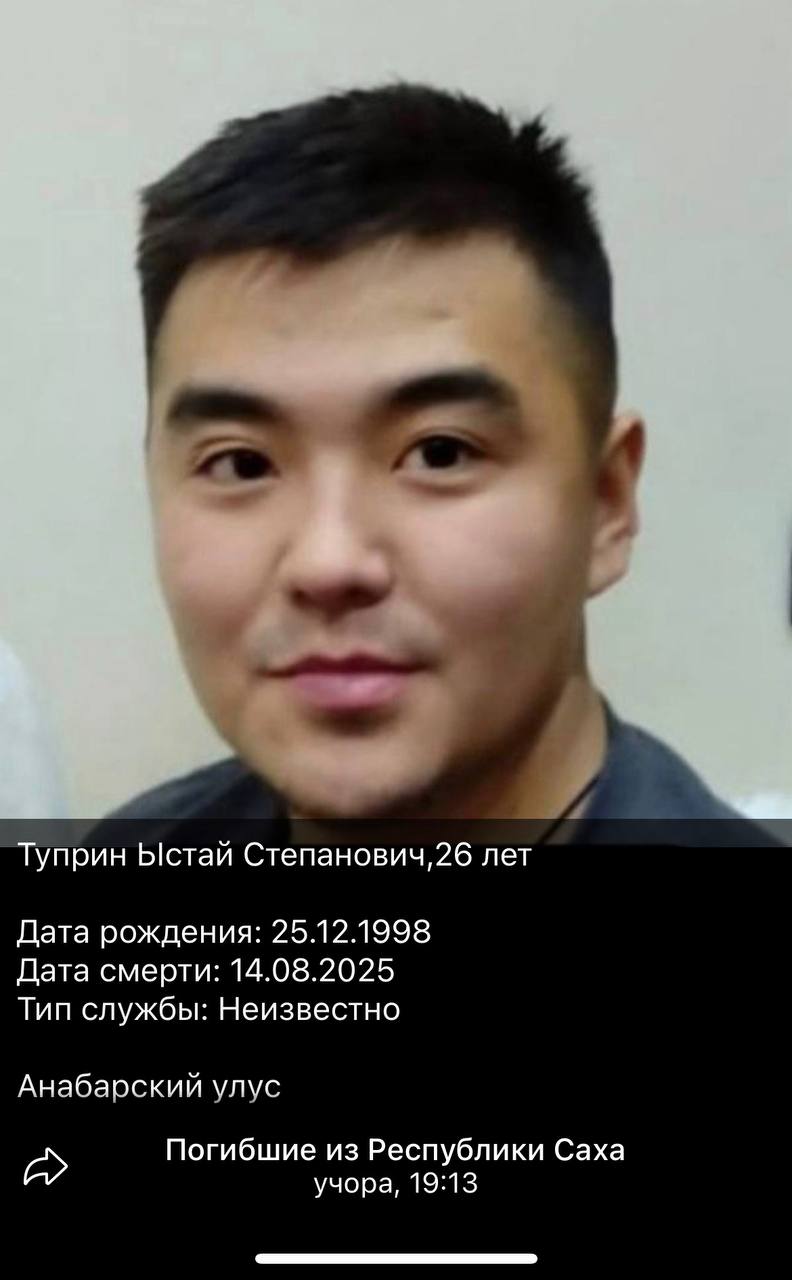 Туприн Ыстай Степанович