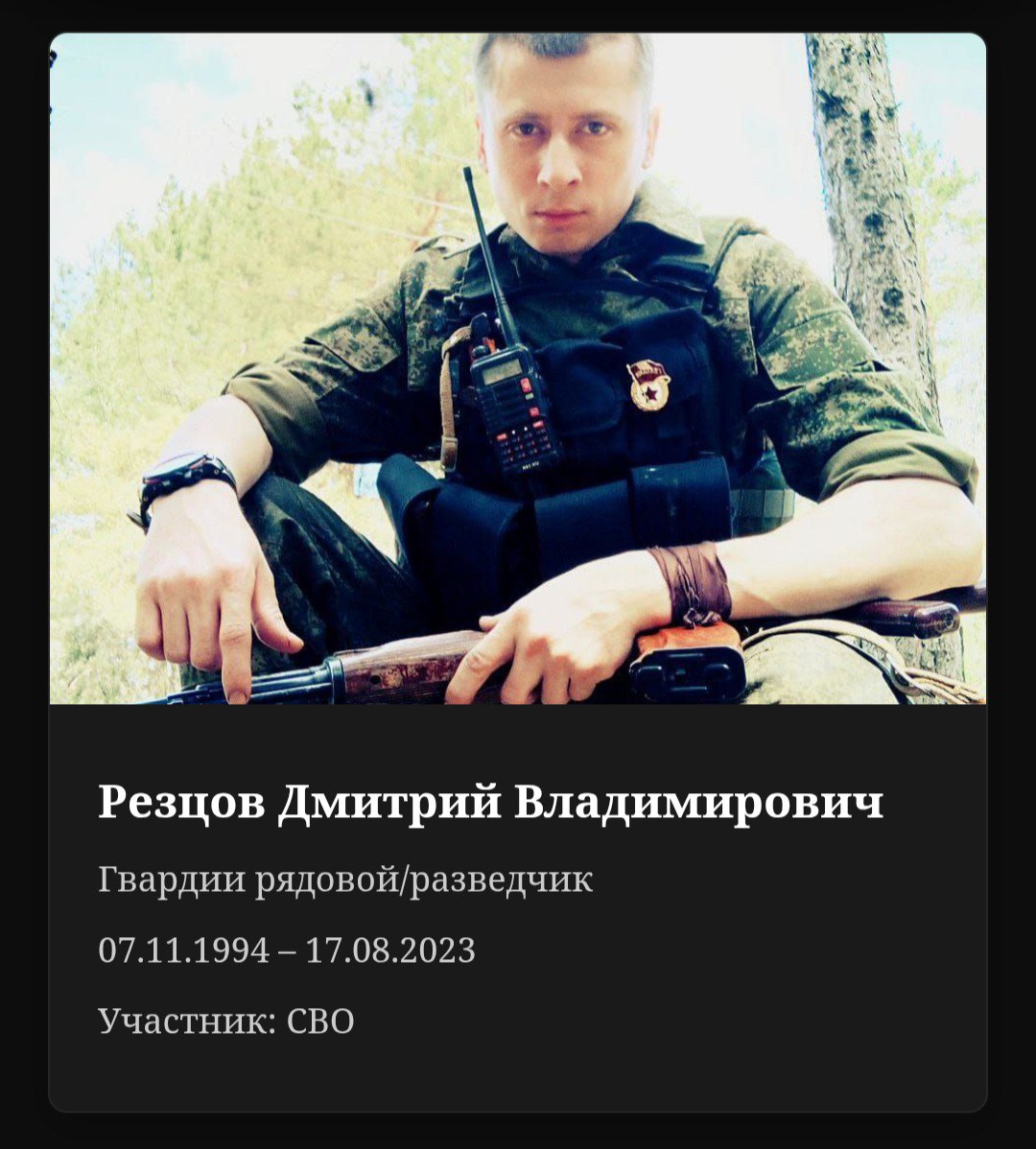 Резцов Дмитрий Владимирович