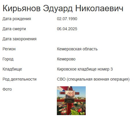 Кирьянов Эдуард Николаевич