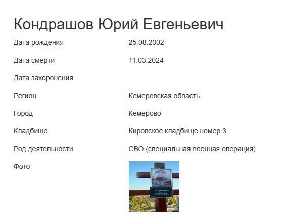 Кондрашов Юрий Евгеньевич