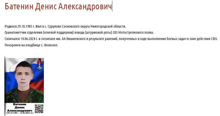 Батенин Денис Александрович