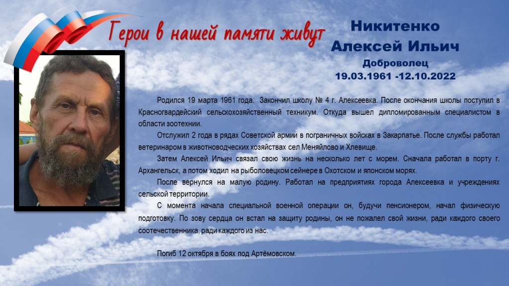 Никитенко Алексей Ильич