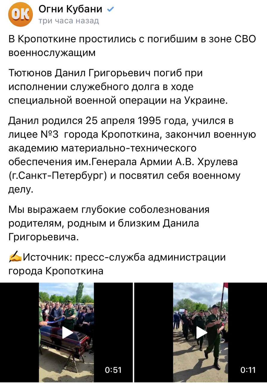 Тютюнов Данил Григорьевич