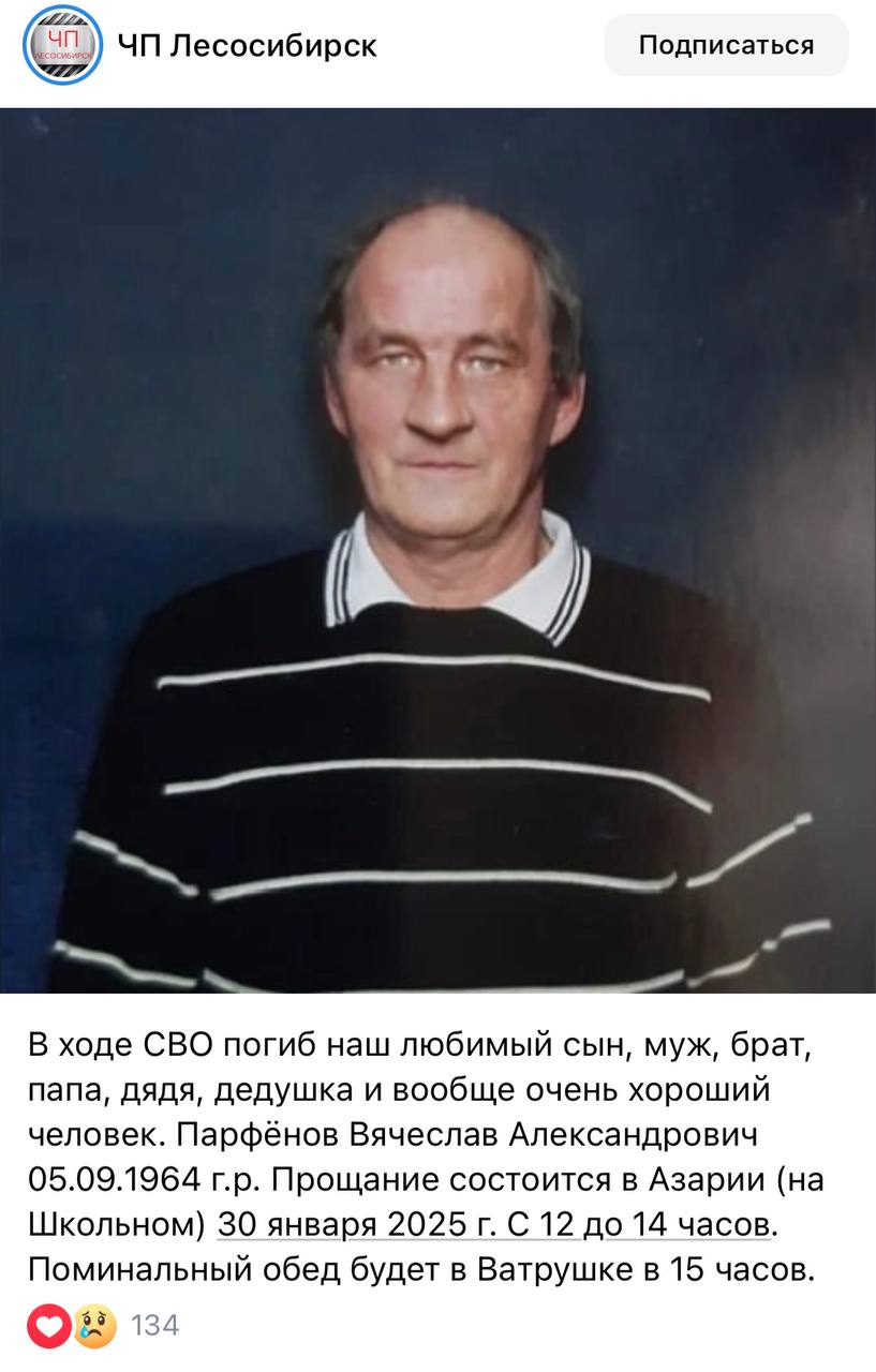 Парфёнов Вячеслав Александрович