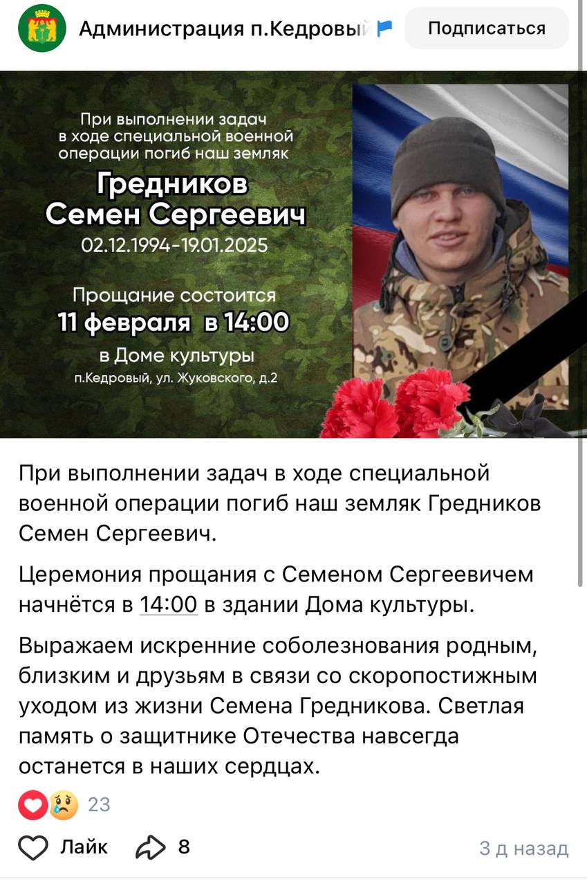Гредников Семен Сергеевич